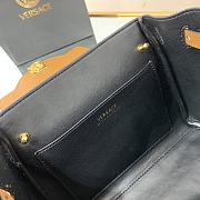 Versace La Medusa Small 20 Handbag in Brown Gold Hardware - 5
