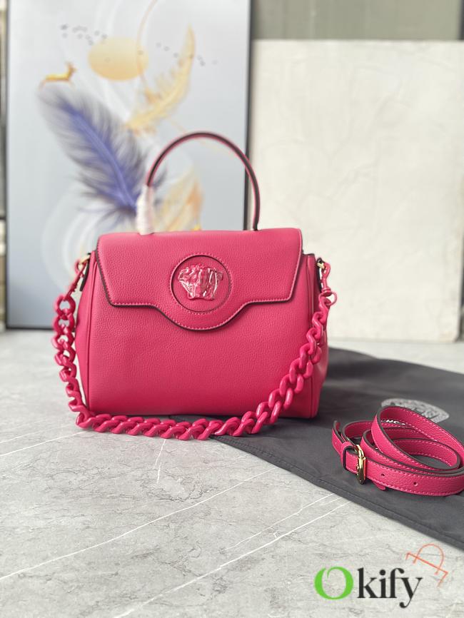 Versace La Medusa Medium 25 Handbag in Hot Pink - 1