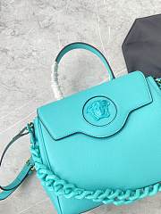 Versace La Medusa Medium 25 Handbag in Blue Teal - 2