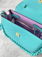 Versace La Medusa Medium 25 Handbag in Blue Teal - 4