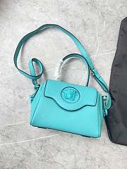 Versace La Medusa Small 20 Handbag in Blue Teal - 2