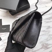 YSL Mini Envelope 21 Black Grained Black Hardware BagsAll 5116 - 4