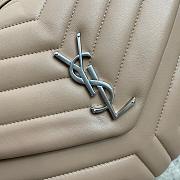 YSL Medium Loulou 32 Beige Leather Silver Hardware  5107 - 3