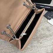 YSL Medium Loulou 32 Beige Leather Silver Hardware  5107 - 2