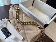 Chanel 19 Handbag Soft Lambskin 26 Medium Beige - 2