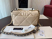 Chanel 19 Handbag Soft Lambskin 26 Medium Beige - 3