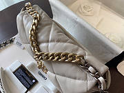 Chanel 19 Handbag Soft Lambskin 26 Medium Light Beige - 4