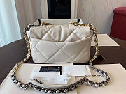 Chanel 19 Handbag Soft Lambskin 26 Medium Light Beige - 5