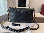 Chanel 19 Handbag Soft Lambskin 26 Medium Black - 2