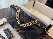 Chanel 19 Handbag Soft Lambskin 26 Medium Black - 4