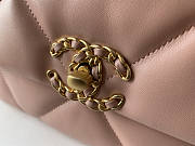 Chanel 19 Handbag Soft Lambskin 26 Medium Pink Coral  - 5