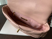 Chanel 19 Handbag Soft Lambskin 26 Medium Pink Coral  - 6