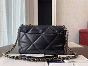Chanel 19 Handbag Soft Lambskin 30 Jumbo Black - 6