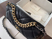 Chanel 19 Handbag Soft Lambskin 30 Jumbo Black - 4