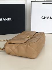 Chanel 19 Handbag Soft Lambskin 26 Medium Brown - 6