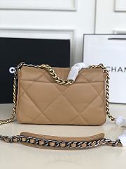 Chanel 19 Handbag Soft Lambskin 26 Medium Brown - 5