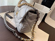 Chanel 19 Handbag Soft Lambskin 30 Jumbo Gray - 3