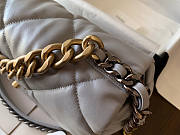 Chanel 19 Handbag Soft Lambskin 30 Jumbo Gray - 5
