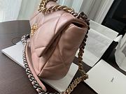 Chanel 19 Handbag Soft Lambskin 30 Jumbo Pink Coral - 4