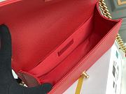 CC Leboy Medium 25 Quilted Red Caviar Gold Hardware - 3