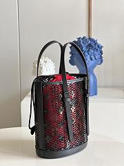 Louis Vuitton Bucket Bag 26 Black Monogram Lace  - 4