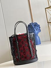 Louis Vuitton Bucket Bag 26 Black Monogram Lace  - 6