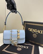 Fendace Small Bag 20 Blue Lambskin 1994 - 1