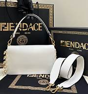 Fendace Medium Bag 28 White Lambskin - 2