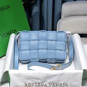 Bottega Veneta Padded Cassette Blue Sky Lambskin 5714 - 3