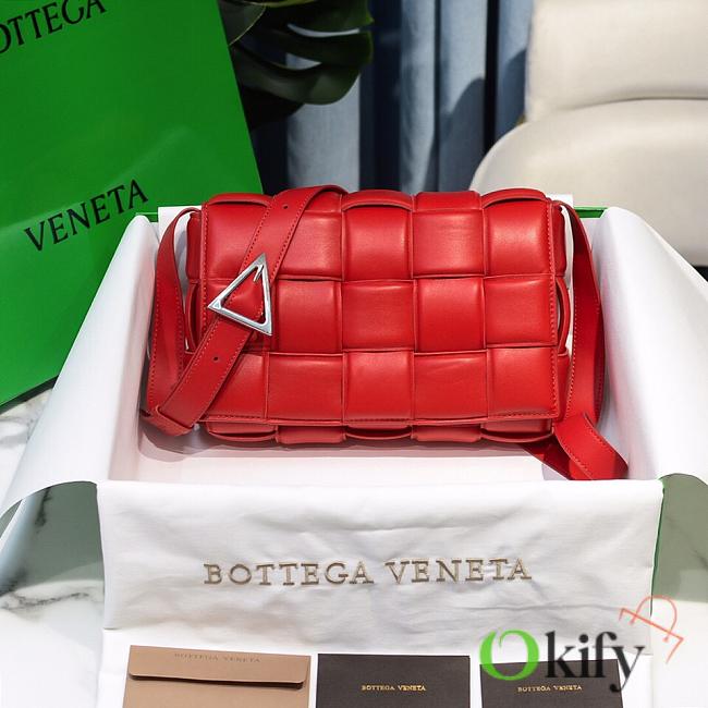 Bottega Veneta Padded Cassette Red Lambskin 5709 - 1