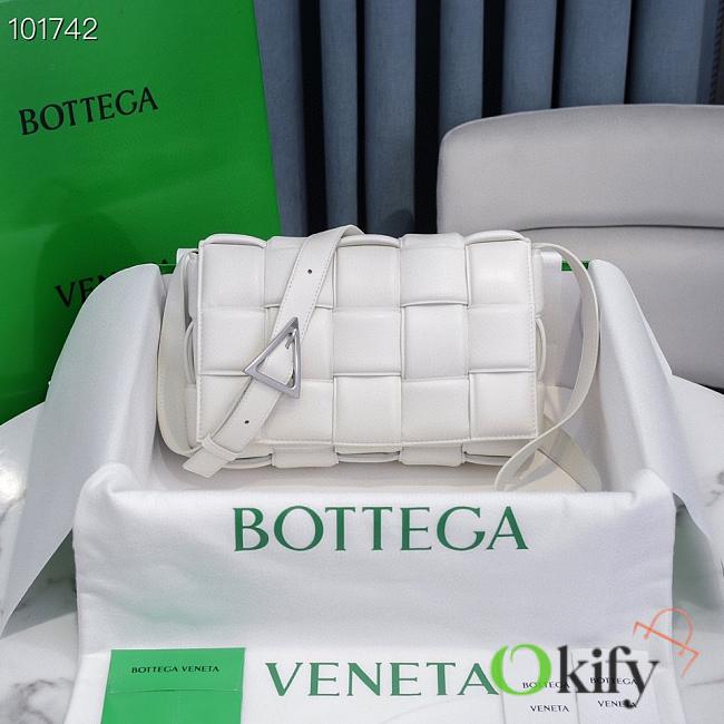 Bottega Veneta Padded Cassette White Lambskin 5707 - 1