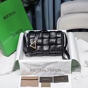 Bottega Veneta Padded Cassette Black Lambskin Gold/Silver Hardware 5702 - 4