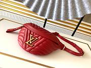 Louis Vuitton Wave Bumbag 22 Red Lambskin - 1