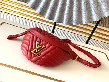 Louis Vuitton Wave Bumbag 22 Red Lambskin