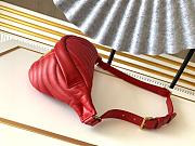 Louis Vuitton Wave Bumbag 22 Red Lambskin - 4