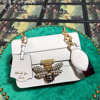 Gucci Queen Margaret 22.5 White Calfskin Bag 2547