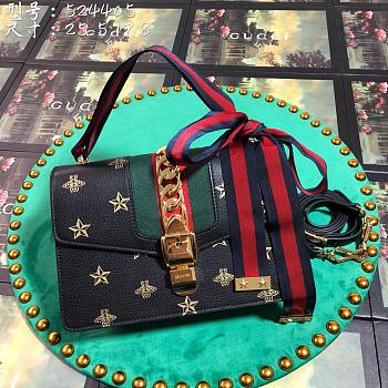Gucci Sylvie Bee Star small 25.5 shoulder bag 2517 