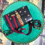 Gucci Sylvie Bee Star small 25.5 shoulder bag 2517  - 5
