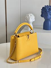 Louis Vuitton Capucines 27 Yellow Taurillon Leather   - 4
