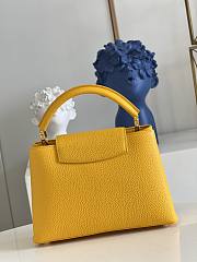 Louis Vuitton Capucines 27 Yellow Taurillon Leather   - 3