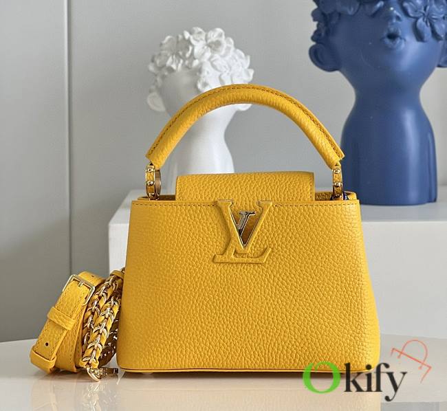 Louis Vuitton Capucines 21 Yellow Taurillon Leather - 1