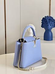 Louis Vuitton Capucines 31.5 Light Blue Taurillon Leather - 6