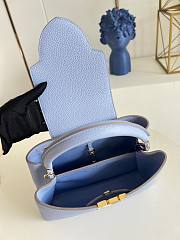 Louis Vuitton Capucines 31.5 Light Blue Taurillon Leather - 4