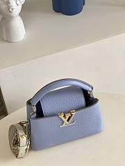 Louis Vuitton Capucines 21 Light Blue Taurillon Leather - 4