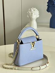 Louis Vuitton Capucines 21 Light Blue Taurillon Leather - 6