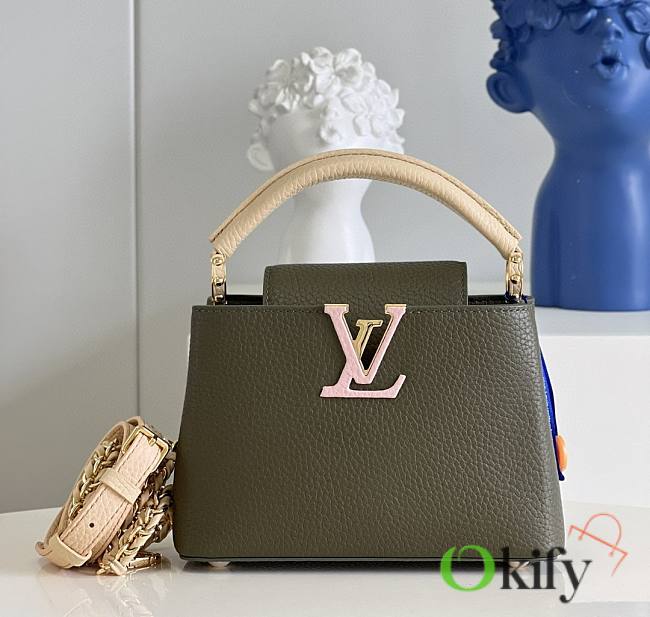 Louis Vuitton Capucines 21 Forest Green Taurillon Leather - 1
