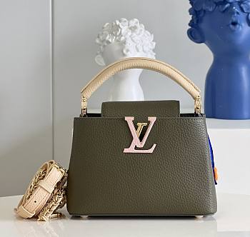 Louis Vuitton Capucines 21 Forest Green Taurillon Leather
