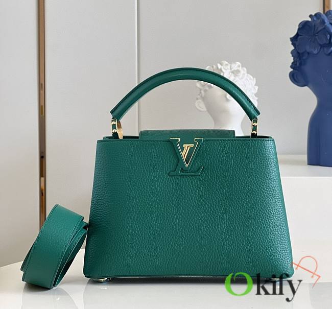 Louis Vuitton Capucines 27 Green Taurillon Leather - 1