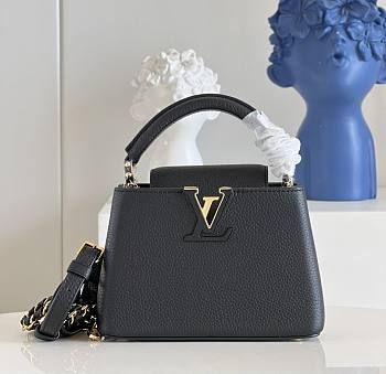 Louis Vuitton Capucines 21 Black Taurillon Leather