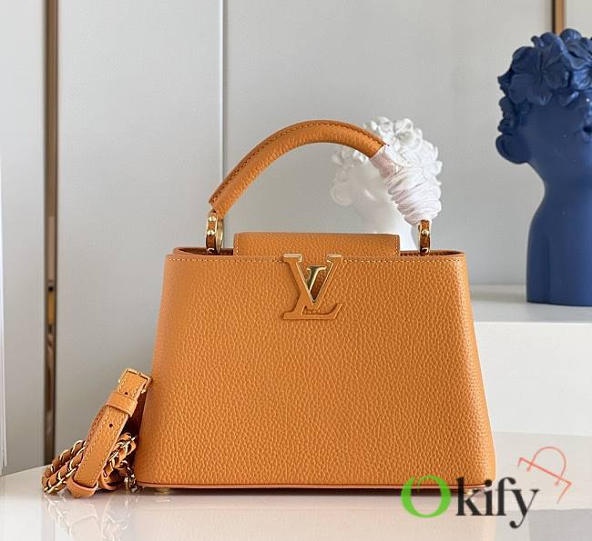 Louis Vuitton Capucines 27 Orange Taurillon Leather - 1
